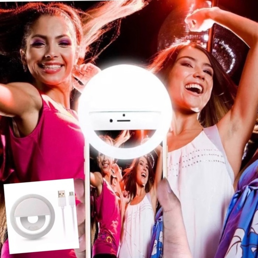 THE PERFECT‎ SELFIE RING LIGHT- 36 LED LIGHTS CLIP ON-NEW